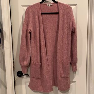 Madewell rose pink open cardigan barely used!